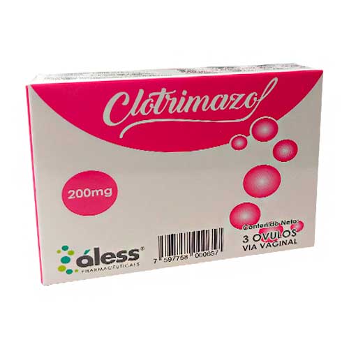 CLOTRIMAZOL 200MG OVULO X 3 (ALESS)